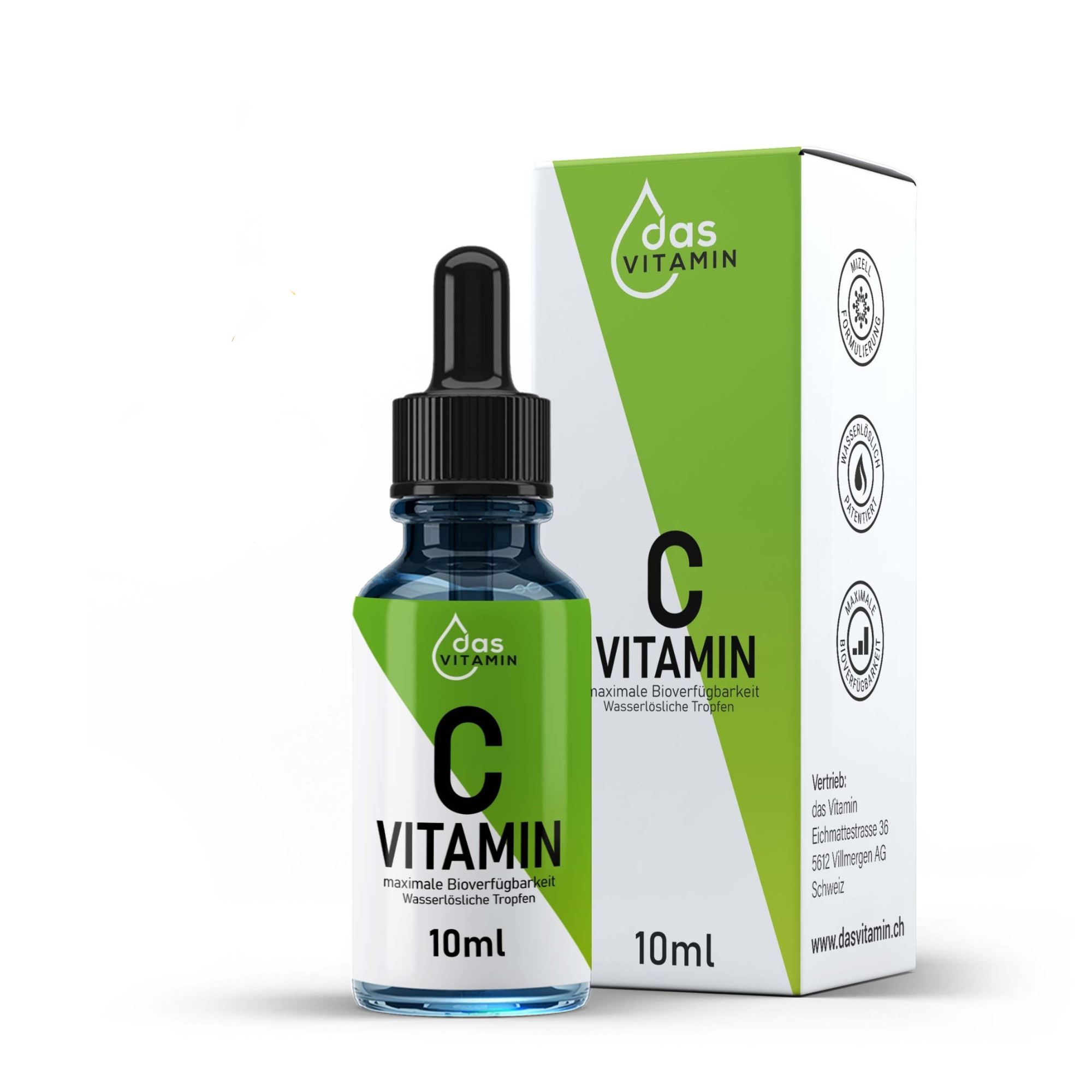 Vitamin C Tropfen 10ml | Vegan | Hochdosiert.Schweiz