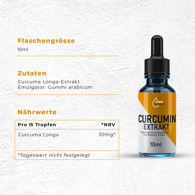 Curcumin Extrakt Tropfen | Wertvolles Supplement | das Vitamin