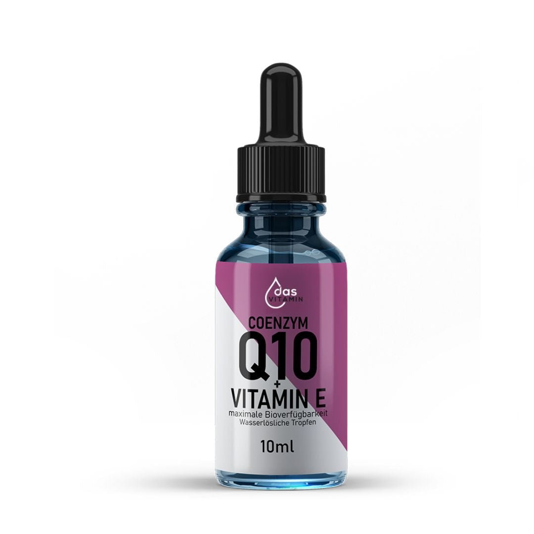 Coenzym Q10+Vitamin E Tropfen 10ml | Vegan | Hochdosiert - das Vitamin