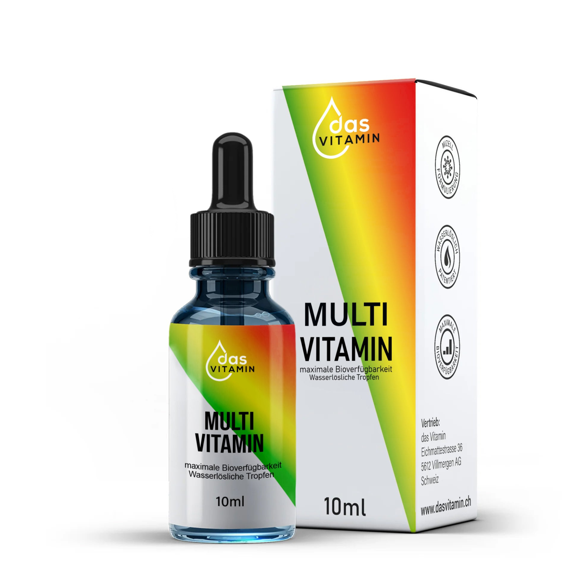 Multivitamin Tropfen 10ml | Vegan | Hohe Qualität.