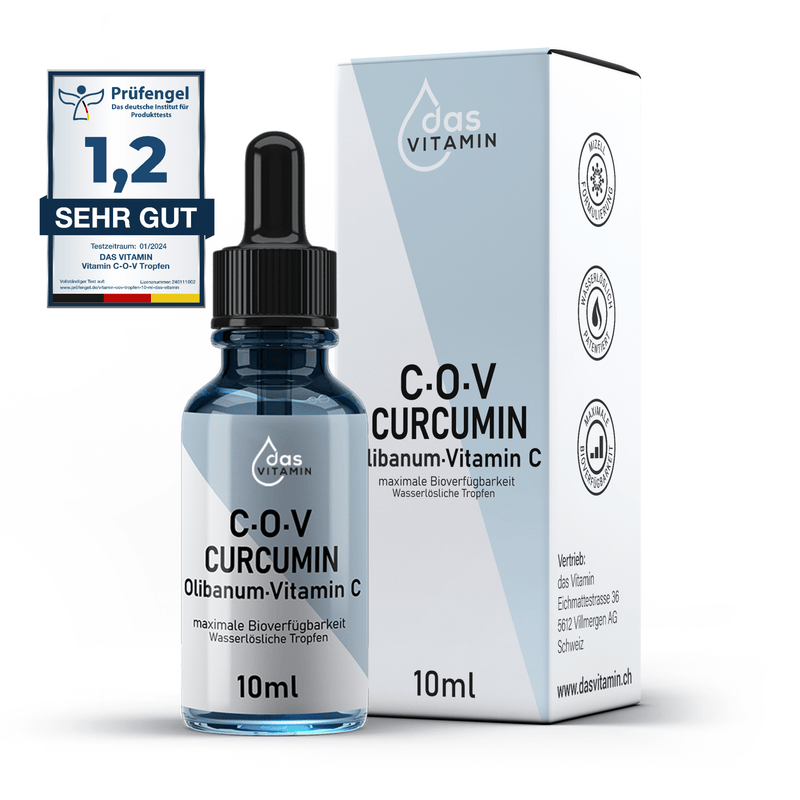 Curcuma+Olibanum+Vitamin C Tropfen 10ml | Vegan | Hochdosiert - das Vitamin