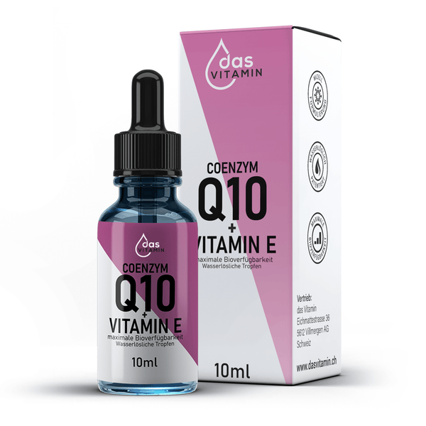 Coenzym Q10+Vitamin E Tropfen 10ml | Vegan | Hochdosiert - das Vitamin