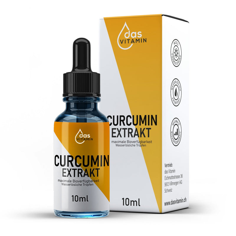 Curcumin Extrakt Tropfen 10ml | Vegan | Hochdosiert - das Vitamin