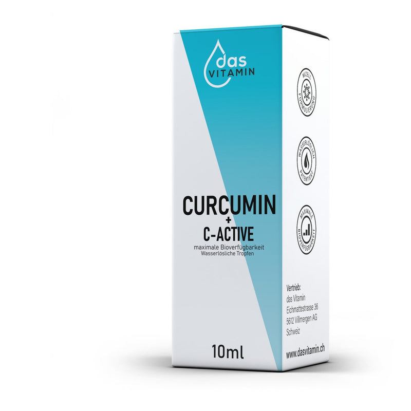 Curcumin+Vitamin C Tropfen 10ml | Vegan | Hochdosiert - das Vitamin