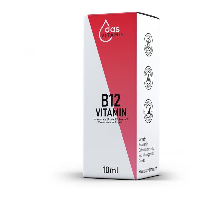 Vitamin B12 Tropfen 10ml | Vegan | Hochdosiert - das Vitamin