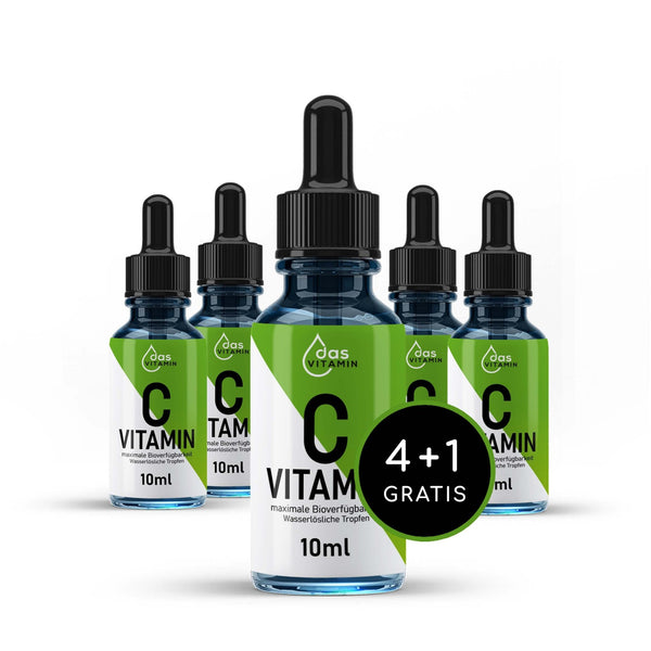 Vitamin C Tropfen 10ml 4+1 Gratis | Vegan | Hochdosiert - das Vitamin