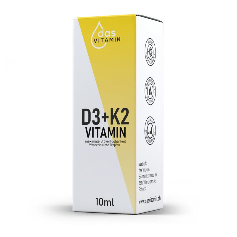 Vitamin D3+K2 Tropfen 10ml | Vegan | Hochdosiert - das Vitamin