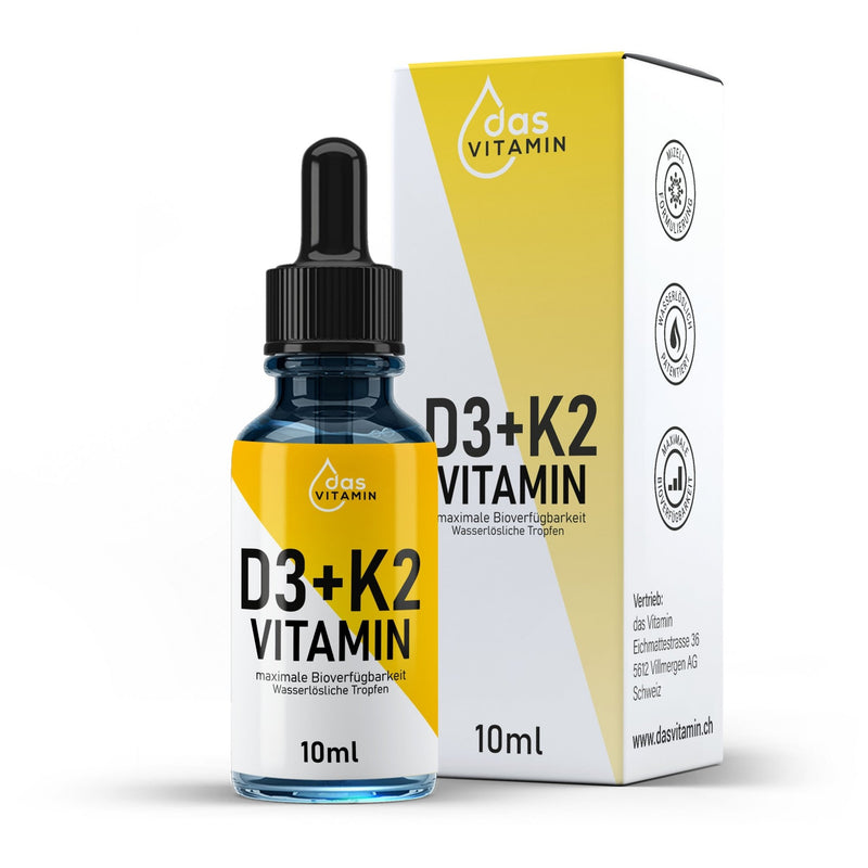 Vitamin D3+K2 Tropfen 10ml | Vegan | Hochdosiert - das Vitamin